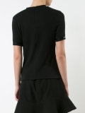 sequin trim T-shirt
