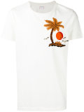 embroidered palm tree T-shirt