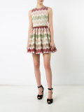 zigzag lace mini-dress 