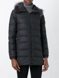 collar detail padded coat