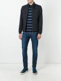 banded collar down jacket