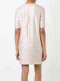 glitter detail shift dress