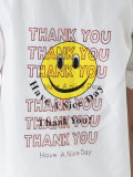 smile-print blouse