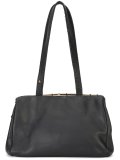 silver-tone rim shoulder bag
