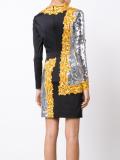 long sleeve sequin mirror dress