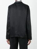 deep neck boxy blazer