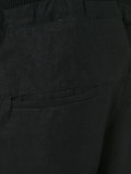 drawstring drop-crotch cropped trousers