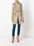 pleat detail coat