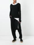 drop-crotch trousers