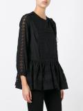 broderie anglaise trim blouse