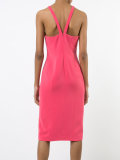 halter-neck fitted dress 