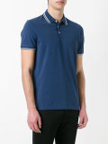 striped collar polo shirt 