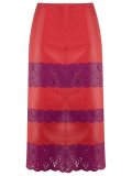 panelled midi skirt