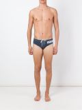 logo swim trunks