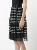 printed pleat skirt