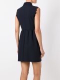 scalloped trim mini dress