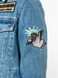 embroidered patch denim jacket
