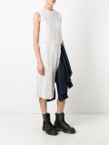 asymmetric dot lace dress