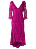v-neck lace dress