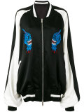 patched bomber jacket 