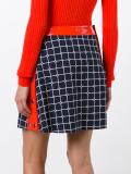 plaid A-line skirt
