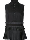 pleated shirt mini dress