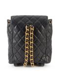 quilted chain backpack