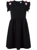 embellished shoulder dress