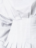 stripe puff blouse 