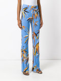 printed flared trousers 