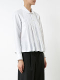front pleated blouse