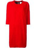three-quarter sleeve shift dress 