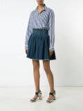 elasticated waist denim skirt