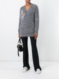 floral embroidery jumper
