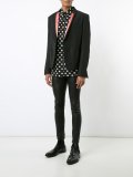 contrast lapel blazer 