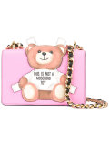 toy bear paper cut out crossbody bag