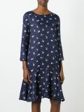 printed flared dress