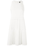 contrast stitch sleeveless dress