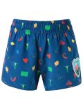 printed silk shorts