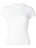 short-sleeve ribbed top 