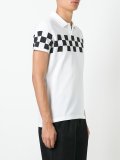 chest checkerboard polo shirt