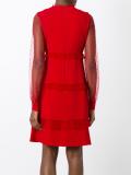 sheer detail dress