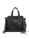 'Rockstud'流苏手提包