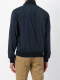 buttoned bomber jacket