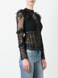 lace panel blouse 
