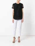 lace details T-shirt 
