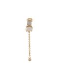 'Teardrop/Baguettee Chain'铆钉耳环