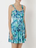 'Ondas' pleated dress