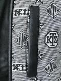 monogram print bomber jacket