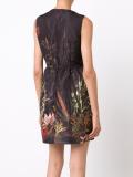 coral print dress